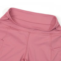 Shorts Deportivos De Cintura Alta Para Mujer Fitness Running Elasticidad Transpirable Con 2 Bolsillos Lados Yogur - details 10