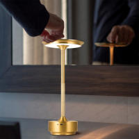 Lámpara De Mesa LED Con Sensor De Toque Luz Nocturna Recargable Inalámbrica Para Lectura Decoración De Habitación Restaurante Hotel Bar - details 0