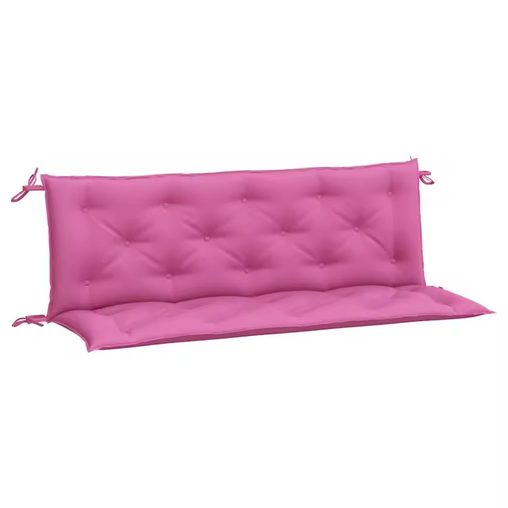 Fundas para Banco de Jardín 2 UDS lienzo Rosa 150x50x7 cm - 1