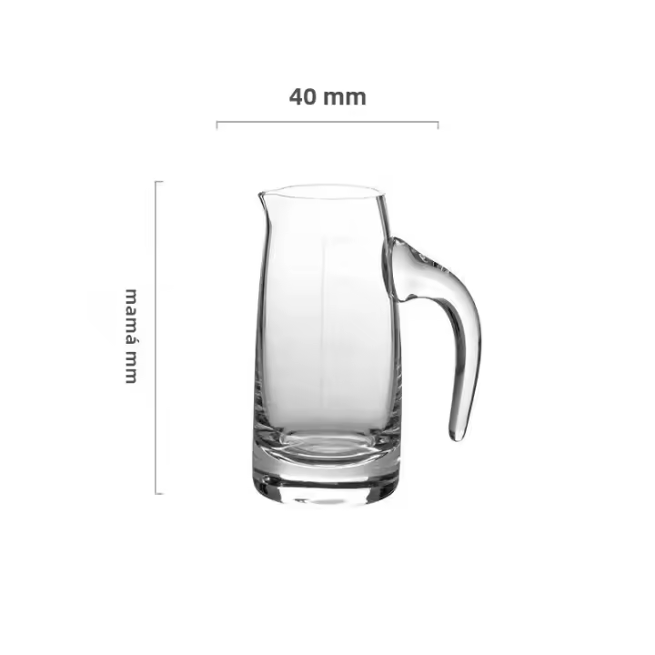 Dispensador De Whiskey Europeo De 4oz Baijiu Vaso De Vidrio Con Manija Y Escala Transparente Para Hogar Vodka Cocktails - 1