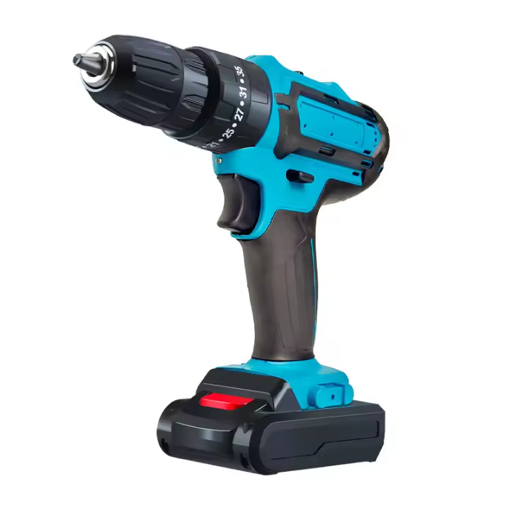28V Taladro de Impacto Inalámbrico de Alta Potencia Recargable Destornillador Eléctrico Martillo Eléctrico Taladro Herramientas Eléctricas Con 2 baterías - 1