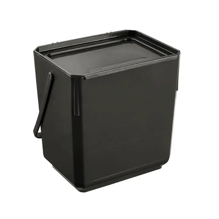 Keeeper Papelera 20,5x19x14,5 Cms Eco Grafito | Recipiente para Biorresiduos Knut | Cubos de Basura y Reciclaje - 1