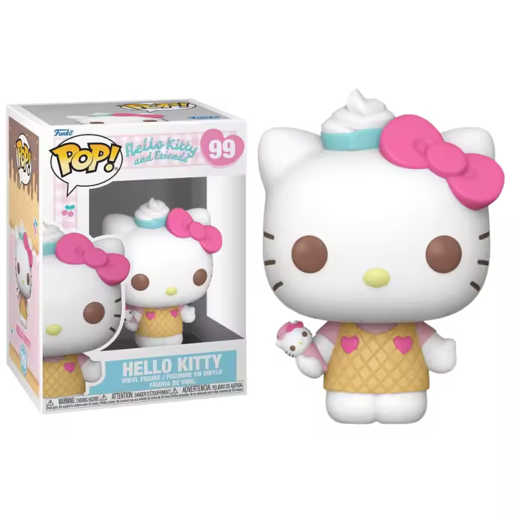 FUNKO POP! HELLO KITTY - HELLO KITTY CON HELADO, 83694, Nº99, PRODUCTO CON LICENCIA OFICIAL - 1