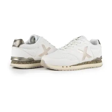 Zapatillas munich mujer blancas y dorado Envío Gratis* Miravia