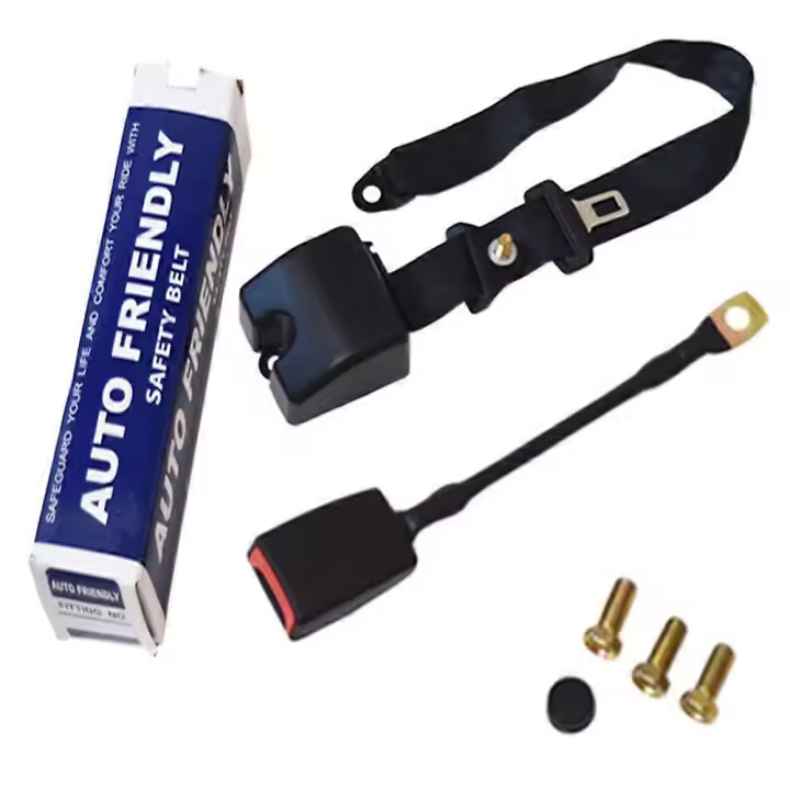 1pack Universal 3 Point Vehicle Seat Belt Adjustable Retractable Automatic - 1