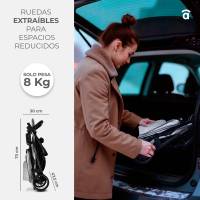 Asalvo Silla de Paseo para Bebés Ness 2 gris - Ligereza para Paseos con Bebés cómodos y elegantes hasta 22 kg - details 2