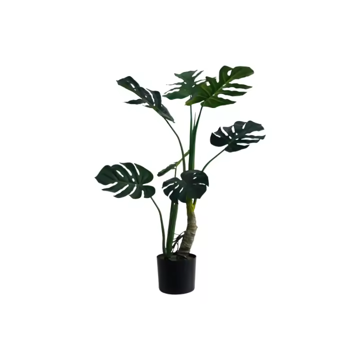 Poenia Arte Floral  - Planta Artificial Monstera 90cm - REF 631273 - Decoración Realista - Antirayos UV - 1