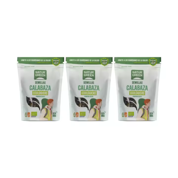 Pack 3x Semilla de Calabaza Bio 225g NaturGreen - 1