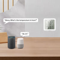 Sensor De Temperatura Y Humedad WiFi LCD Tuya Compatible Con Alexa Y Google Home Automación Doméstica Medidor De Clima Para El Hogar - details 2