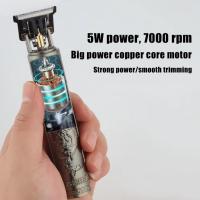 Retro T9 Men's Electric Hair Clipper Professional Shaver Hair Clipper Dragon Buddha - details 2