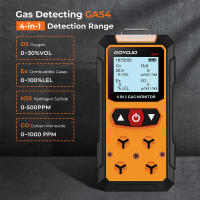 Detector De Gases 4 En 1 Medidor De Oxígeno O2 Carbon Monóxido CO H2S Analizador De Combustible Y Leaky Detector Monitor De Calidad Del Aire - details 1