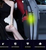 Pegatinas Reflectorizantes Para Puertas De Seguridad 4pcs Para Dacia Duster Logan MCV Sandero Stepway Dokker Lodgy Advertencia De Apertura - details 11