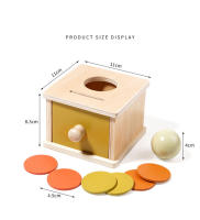 Juguetes De Madera Puzzle 2 En 1 Caja De Moneda Casa Juego De Objetos Permanencia Martillo Caja Caja De Bola Macarón Caja De Bola Batería Caja De Cajón - details 12