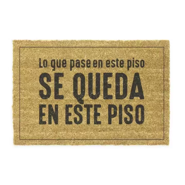 Felpudo Fibra de Coco DISEÑOS ORIGINALES 70x40cm - SpazioLuzio - 1