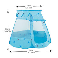 Carpa Para Niños Instalación Fácil Almacenamiento Sencillo Dobla Portátil Decoración De Habitación Juguete De Camping Al Aire Libre - details 0