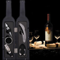 Juego De Herramientas Para Botellas Navideñas En Forma De Botella Con Abrebotellas Y Corchos Metálicos Para Barra Eco-amigables Accesorios Para Hogar Y Bares - details 1