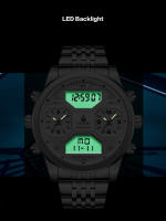 Reloj De Moda YATSSO Para Hombres Lujo Deportivo Cronógrafo Resistente Al Agua 5ATM Correa De Acero Inoxidable Quart Reloj De Pulsera - details 4