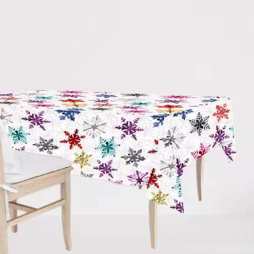 Lanovenanube - Mantel de navidad antimanchas NIEVE - 1