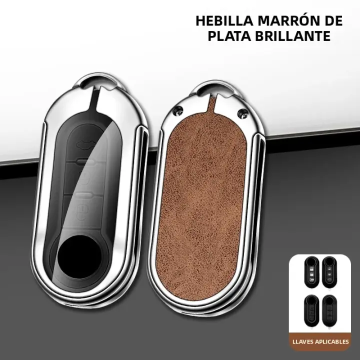 Cubierta De Llave De Metal Para Coche Fiat 500 Ducato Punto Panda Lancia Musa Citroen Jumper Peugeot Boxer Accesorios Unidad 1 - 1