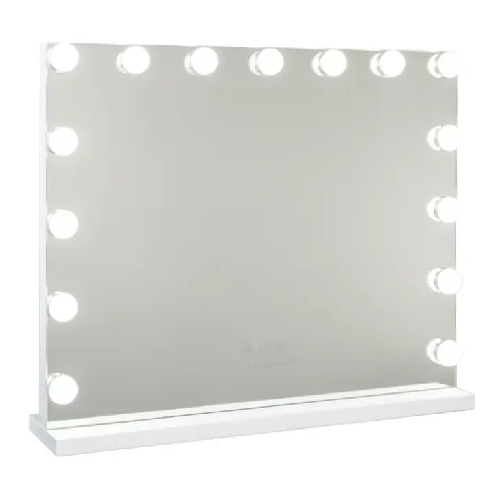 ORION91 Espejo Maquillaje Luz Regulable 15 tonos LED Metal color Blanco 58 x 46 x 12 cm - SpazioLuzio - 1