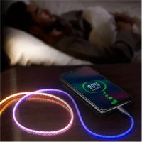 Cable De Carga Rápida 66W USB C-C Con Luz LED RGB Gradiente Para Samsung Galaxy S21 S20 S10 S9 S8 A60 A50 Cable De Datos Y Carga - details 4