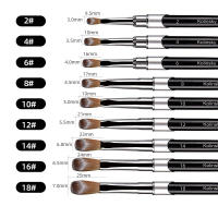 Cepillo De Uñas Kolinsky Sable 1PC Para Gel UV Acrílico Dibujo De Uñas Pincel Para Polvo Líquido Y Carving Pen DIY - details 10
