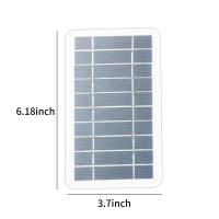 Panel Solar Pequeño 5W 5V Con USB DIY De Silicio Monocrómico Impermeable Para Camping Poder Portátil Panel Solar - details 11
