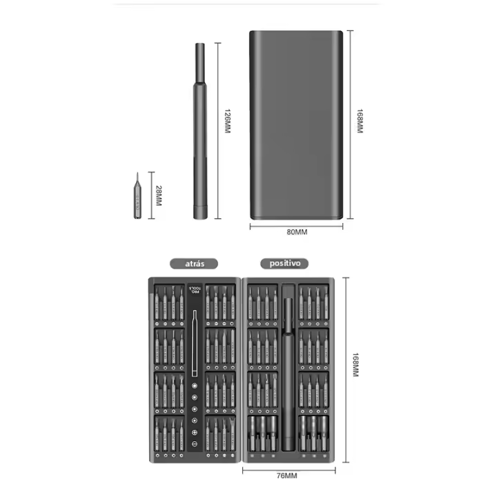 Juego De Destornilladores Manual Interchangeable 63 En 1 Herramientas Profesionales De Reparación De Hardware Con Variedad De Cabezas De Destornillador - 1
