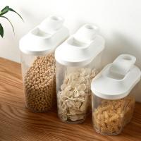 Contenedor De Alimentos Ecológico De Plástico 1000ML / 1500ML Juego De Organización De Pantry Para Cereales Polvo De Leche Granos Y Dulces - details 5