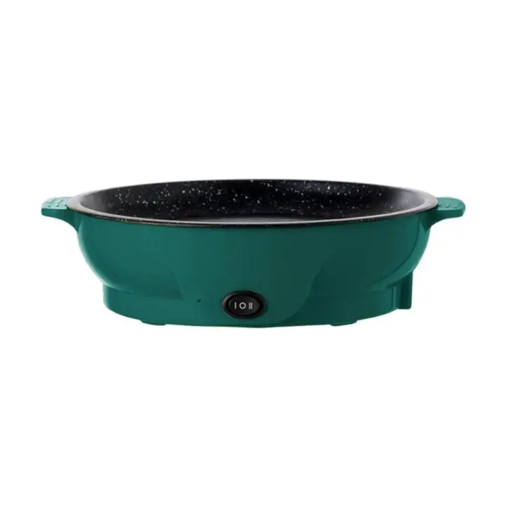 Plancha Eléctrica 110V Para Barbacoa Con Superficie Plana Grill Antideslizante Con Manos Antigolpe Nonstick Para Camping Y Hornear - 1