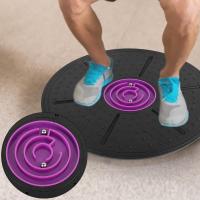 Balance Board, laberinto plástico púrpura balanceado tablas Yoga entrenamiento estabilidad disco fitness ejercicio para terapia física, entrenamiento de gimnasia - details 1