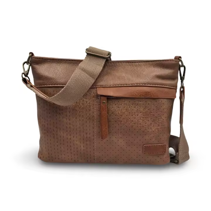 Bolso bandolera con efecto piel en varios colores disponibles Cómodo y práctico Bandolera de nylon ajustable Nueva temporada 2025 Moda mujer CAMAR. - 1