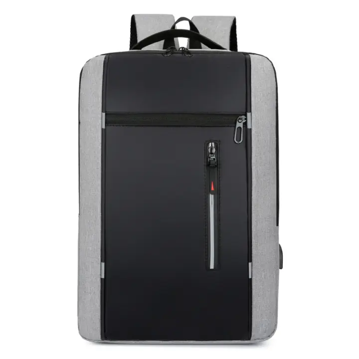 MoChila Negocios Impermeable Para Hombres With USB Capacidad Grande Para Portátil De 15,6 - 1