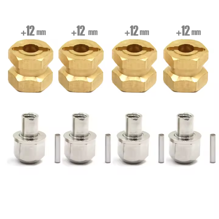 Adaptador De Rueda Hexagonal Para Coche RC 4pcs 12mm/15mm/17mm Aumenta El Eje Compatible Con TRX4 RC4WD D90 D110 Axial Scx10 90046 catRC - 1