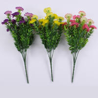1 Bouquet De 15 Cabezas De Flores Artificiales Girasol En Seda Para Bodas Decoración De Hogar Y Jardín Decoración De Fiesta - details 2