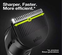 BRAUN BT3221 Recortadora de barba, 20 configuraciones de longitud, con dial de precisión, 50 min de uso, negro - details 1