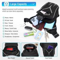 Bolsa de pierna para motorteta, Bolsa de muslo expandible, táctica, para hombre y mujeres, para correr, senderismo, cycling y Peach. - details 2