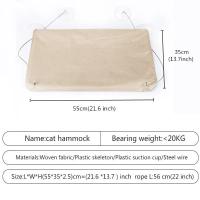Cama Colgante Para Gatos Con Red De Hamaca Hogar Para Gatos Jóvenes Y Adultos Soporte De 20kg Para Verano Y Invierno Manta De Sol Para Descanso - details 0