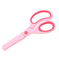 Tijeras De Seguridad Para Niños Estudiantes DIY Papel Herramienta De Corte Mano Izquierda Con Funda Suministros Escolares - details 4