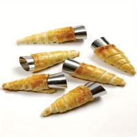 Molde Para Crema De Hornear De Acero Inoxidable No Adhiere 6pcs Perfecto Para Pastelillos Croissants Y Más - details 1