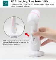 Cepillo limpiador facial, limpiador facial, limpiador electrónico para el acné, sistema rotatorio de limpieza, limpiador rotatorio exfoliante eléctrico, resistente al agua, uso en el baño, batería recargable de larga duración, seguro para viajes de ocio - details 10