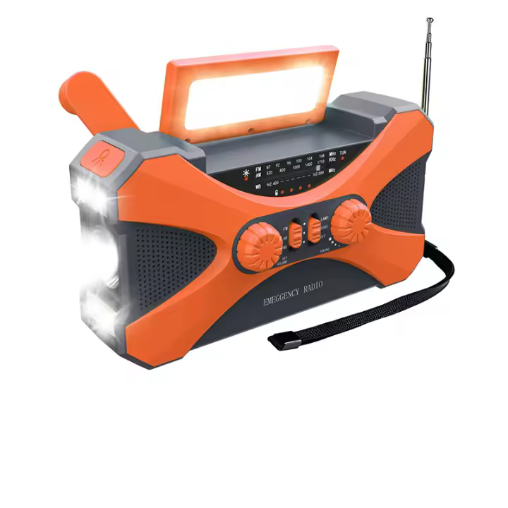 PORCHEDDU EUJAM Radio Solar 10000mAh AM/FM Tragbar Notfallradio Tragbar Kurbelradio Handkurbel Dynamo Wasserdichts Survival Radio con 3 Modos Taschenlampe Leselampe SOS Alarma para Camping Reisen Outdoor - 1