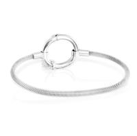 S925 sterling silver bear decorative ring & wire braided bracelet European and American fashion exquisite braided bracelet simple and versatile women's silver jewelry - details 13