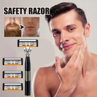 Afeitadora Manual De Seguridad Clásica Con 6 Capas Para Hombres Y Mujeres Eliminación De Pelos Cuchillas De Afeitar Manual - details 3