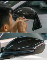 Película De Fibra De Carbono 9D Plateado Oro Brillante PET Para Emparejamiento De Vehículos Motocicletas Techo Alas Traseras Espejos Con Válvula De Escape - details 4