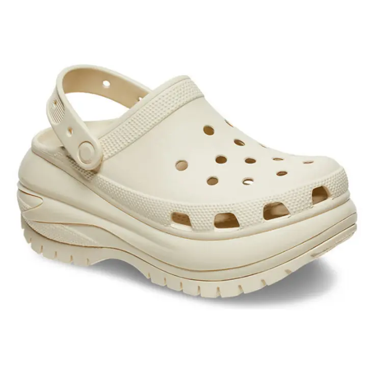 Verde Sandalias Crocs Classic Mega Crush Clog Bone White para Mujer - 1