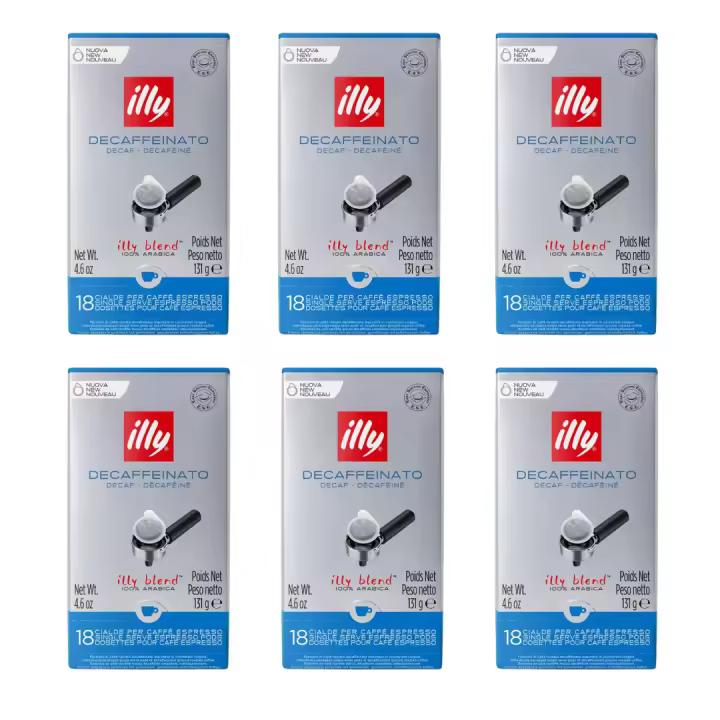 Illy Cafe PACK 6 Monodosis E.S.E Descafeinado - 18 Uds - 18 Uds - Qumir - 1