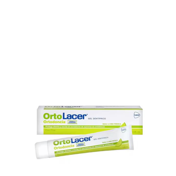 Lacer ortolacer gel dentífrico ortodoncia sabor lima 125 ml - 1
