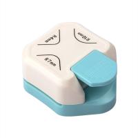 Pulgar De Corte En Esquina Redonda Para Etiquetas Y Papel Herramienta De Corte Para Scrapbooking Hecho De Plástico Y Aleación De Zinc Azul Adecuado Para Oficina Escuela Y Manualidades - details 25
