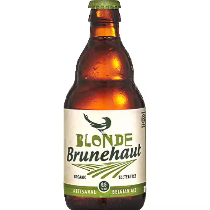 6 uds x Brunehaut Blonde 33Cl cerveza Belga rubia sin gluten - 1